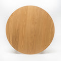 Wood Counter Height Round Dining Table, Natural Oak Finish, 35.4