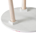 S 2 Side Tables Pink White Mdf