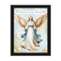 2 Piece Vignette Angels We Have Heard On High Black Framed Wall Art For Living Room, Holiday Wall Art Print For Home Decor, Bedroom Wall Art By Nicole Decamp Multicolor Wood Paper