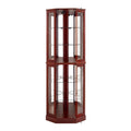 6 Shelf Corner Curio Display Cabinet With Lights