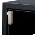 Black Glass Door Shoe Box Shoe Storage Cabinet With Rgb Led Light Black Mdf