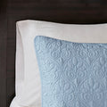 Reversible Quilt Set Blue Full Queen Blue Cotton