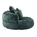 Coolmore Lazy Sofa Durable Comfort Lounger High Back Bean Bag Chair Couch With Three Pillows For Adults And Kids, Indoor & Outdoor, Single Gaming Sofa Chair For Bedroom,Office Emerald Chenille Emerald Foam Chenille 1 Seat