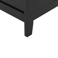 Elegant Bathroom Floor Storage Cabinet, Bathroom Storage Unit, Freestanding Cabinet With 4 Doors, Adjustable Shelves, Adaptable Shelves, Black Black Mdf