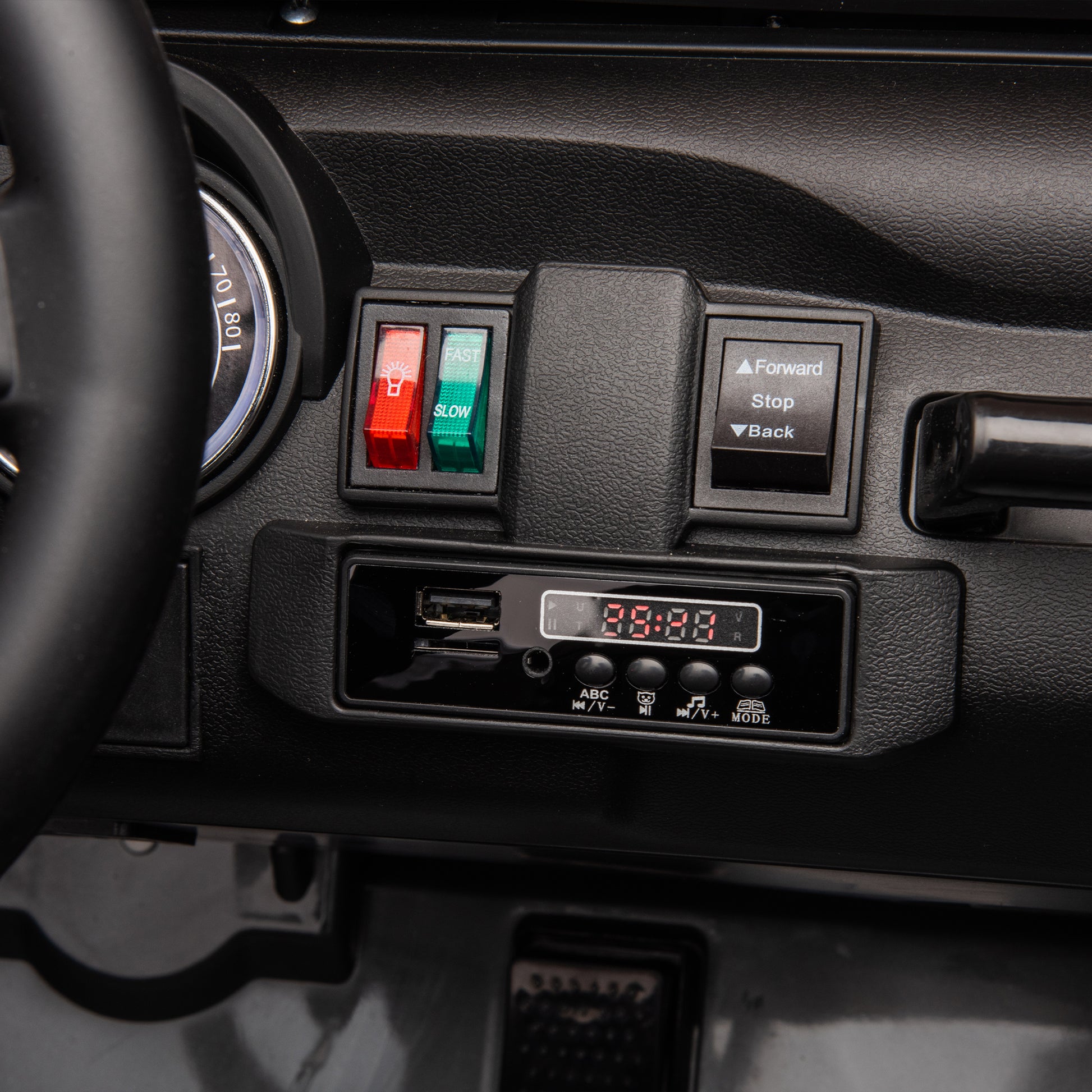 24V Two Seater Kids Ride On Car W Parents Remote Control, Licensed Toyota Lc250,4Wd,220W Motors,With Shovel,Three Point Seat Belt,Slow Start,Speed Adjustment,Bluetooth,Music For Kids Aged 3 . Gray 100 149 Lbs Polypropylene