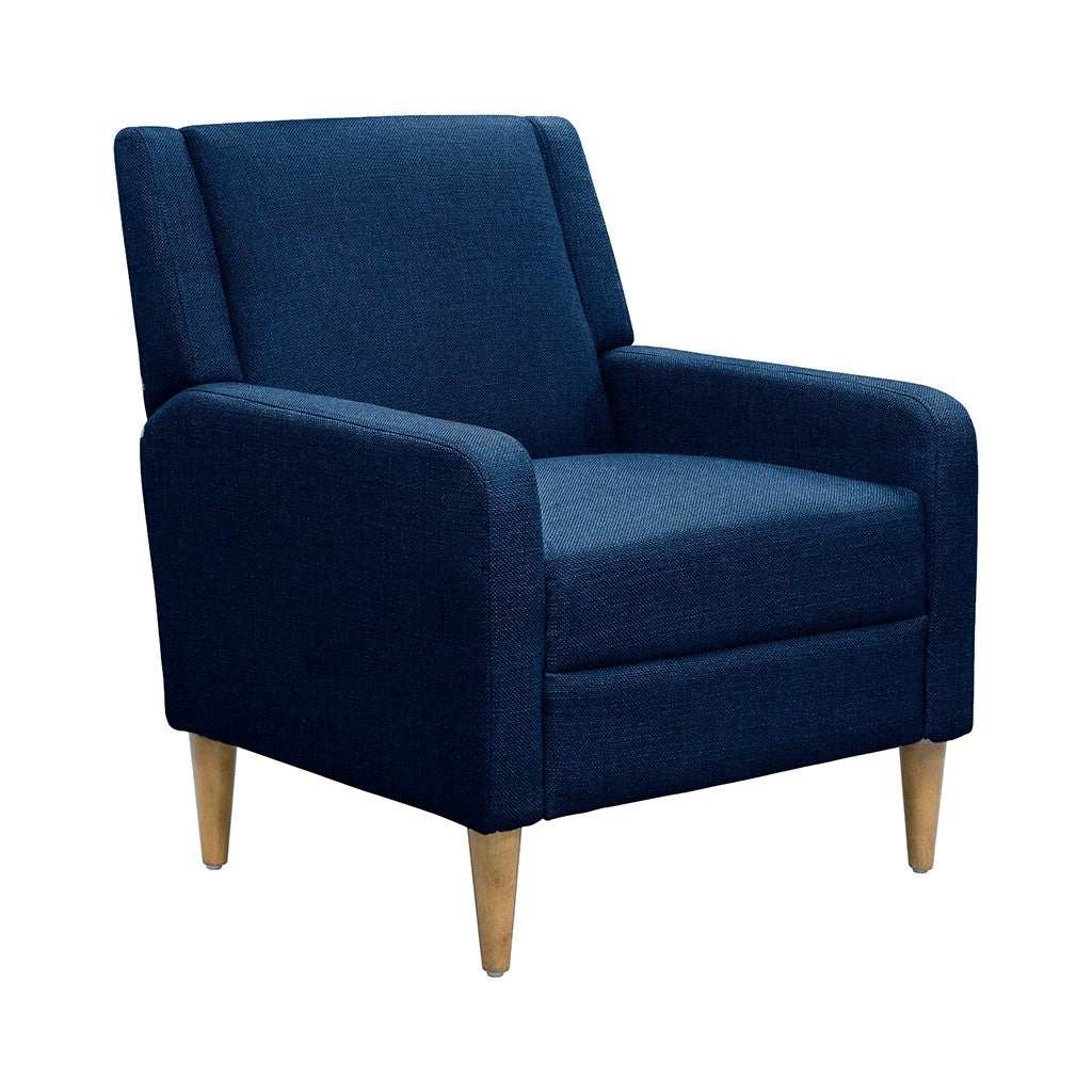 Upholstered Accent Armchair Blue Upholstered