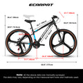 A27302M Ecarpat Mountain Bike 27.5 Inch Wheels, 21 Speed Road Bicycle With Dual Disc Brakes For Men And Women, Aluminum Frame Bicycles, Adult Faster Racing Bike Black,Blue Aluminium