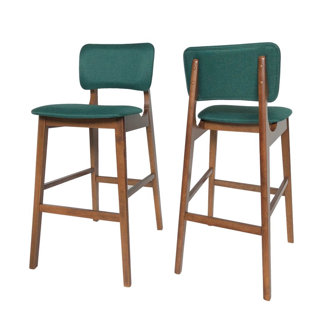 Bar Chair Dark Green Fabric