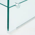 Coffee Table 12Mm Tempered Bent Glass ,6Mm Shelf Glass Clear Glass