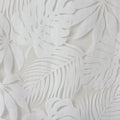 Palm Leaf Burnout Window Sheer White Polyester