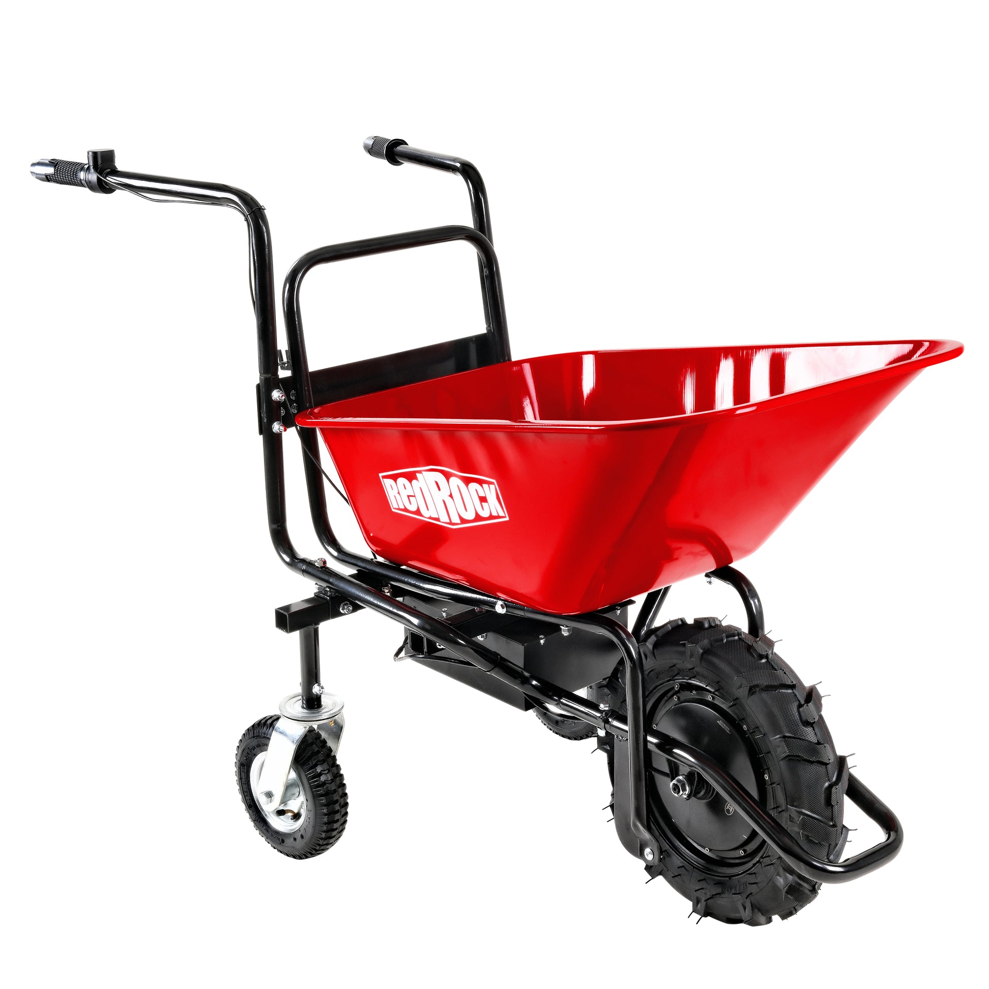 Wheelbarrow Electric Professional Specs This Wheelbarrow Uses An Electric 24V 500W Brushless Motor System, Powered By 2 12V 12Ah Motorized Wheelbarrow Black Red Classic,Industrial Stainless Steel