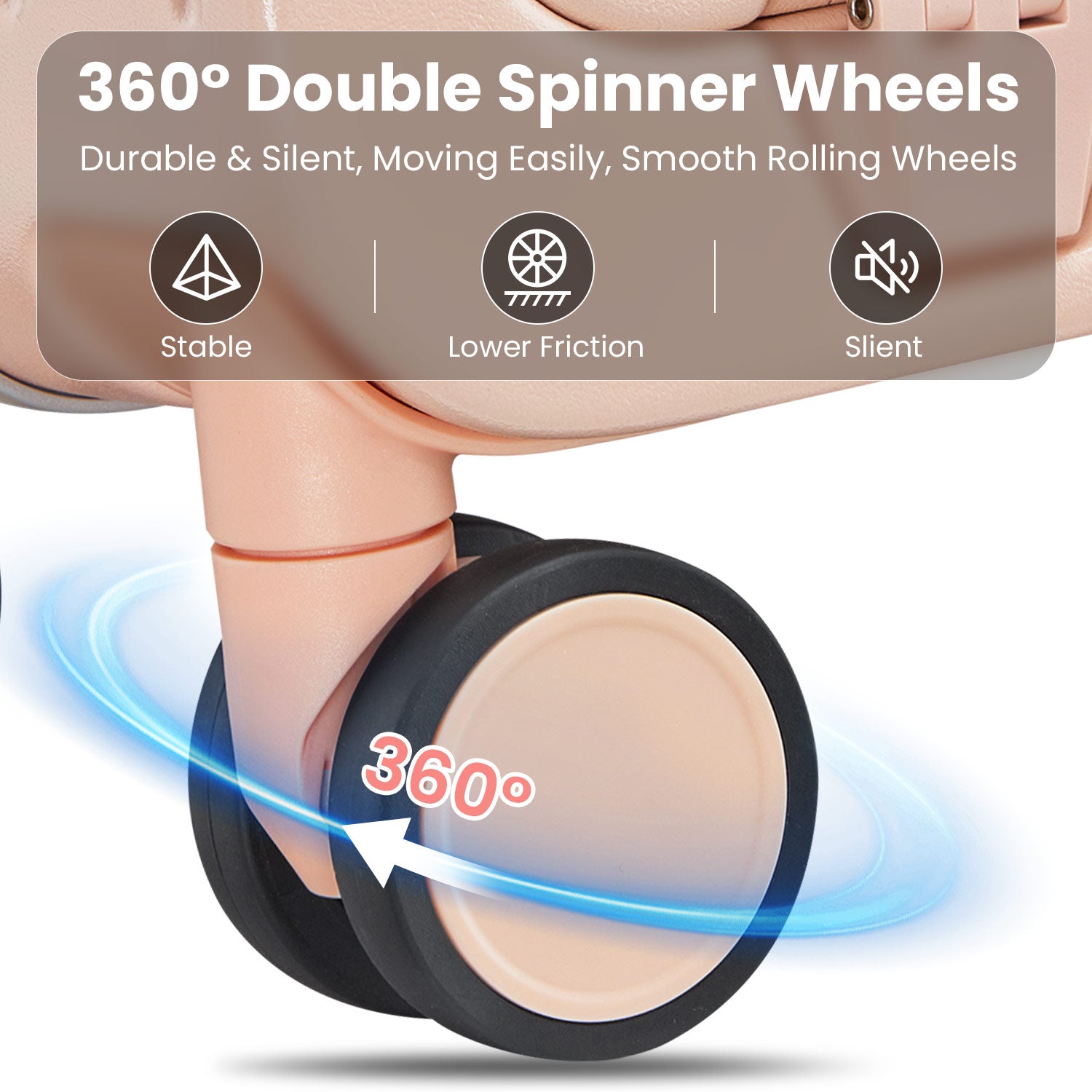 Aluminum Frame 20 Inch With Front Open Carry On Luggage, Pc Hard Shell Suitcase, Bounce Wide Handle Pull Rod Luggage With 360 Double Wheels, Built In Tsa Lock, Airline Approved Suitcase For Business Pink Pc