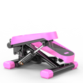 Home Office Exercise 330Lbs Capacity Mini Stepper With Resistance Bands And Lcd Monitor Pink Black Steel