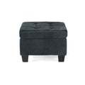 Sectional Ottoman Charcoal Fabric