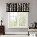 Jacquard Window Valance Black 50X18