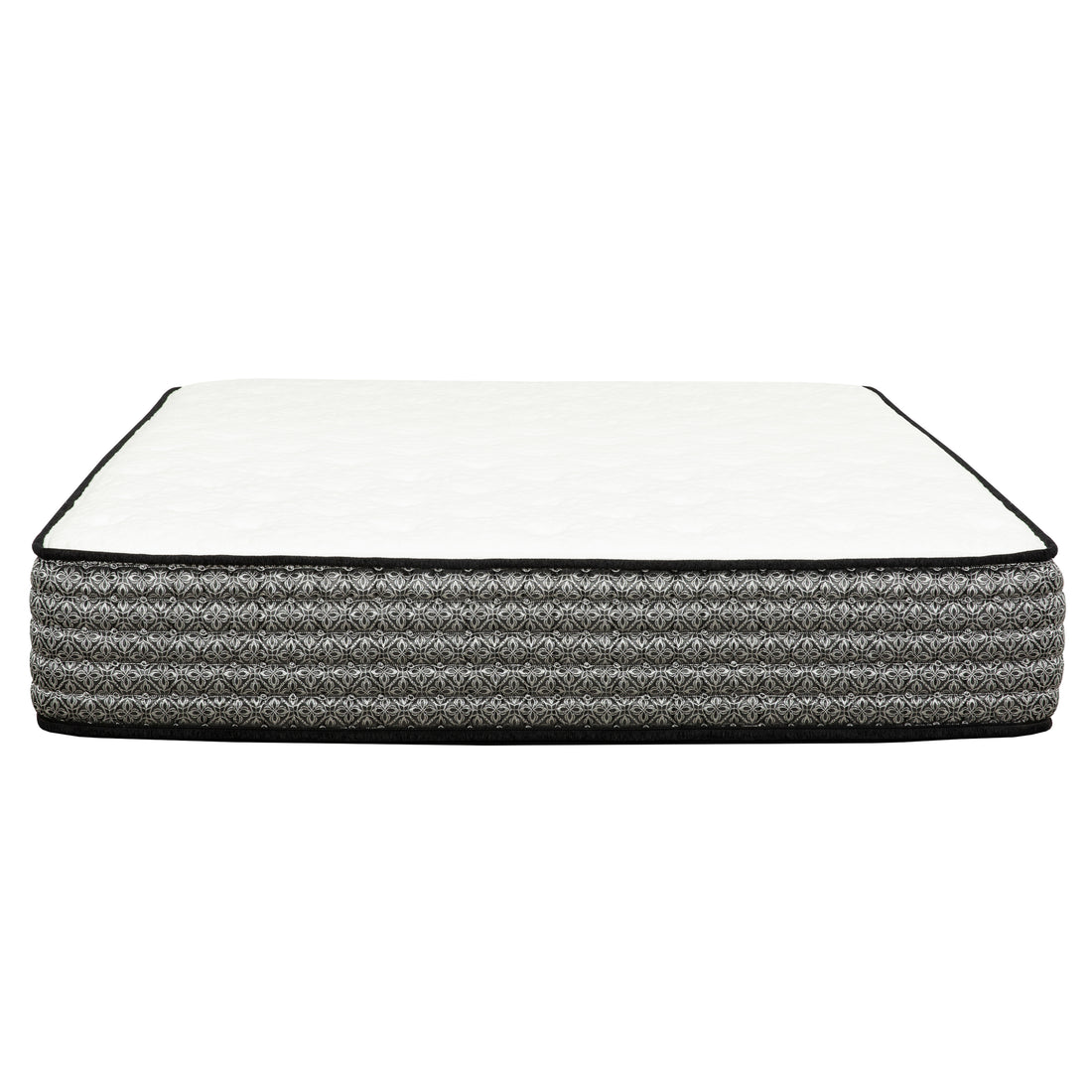 Premium 12 In. Pocket Coil Hybrid Mattress, Queen, Plush Gel Memory Foam Mattress, White Gray Grey White Bedroom Contemporary,Modern Memory Foam Polyester Queen