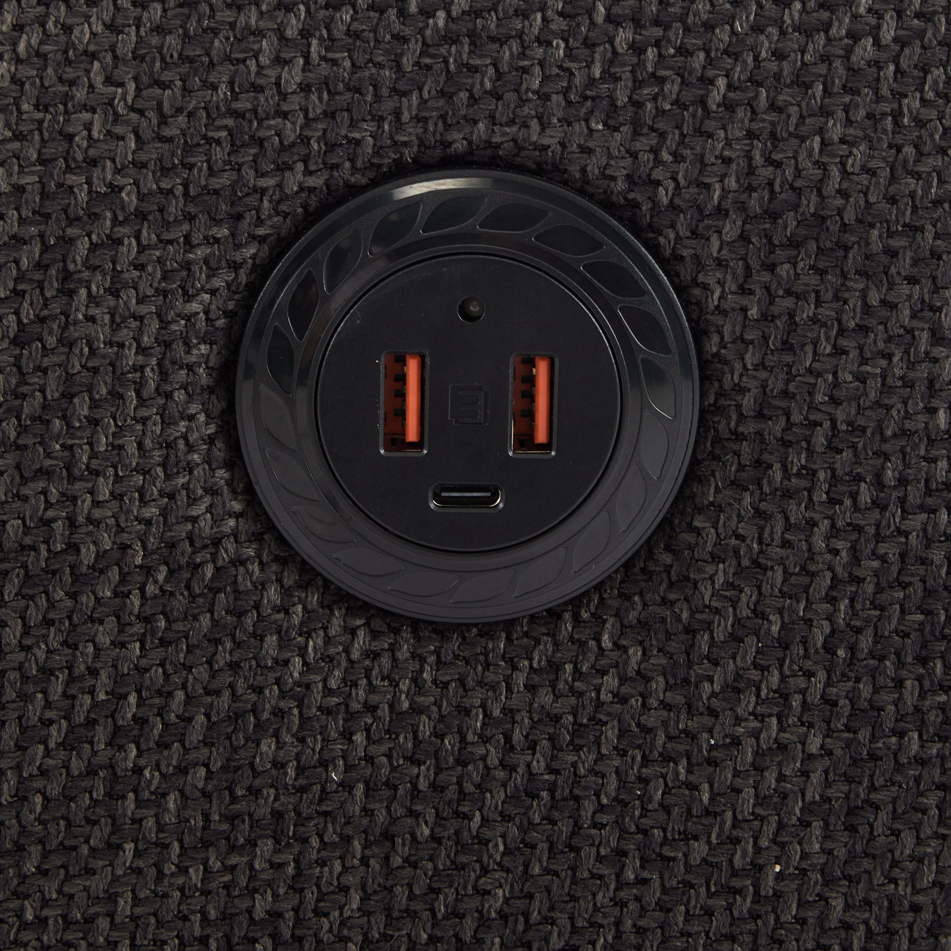 Dark Grey 360 Degree Swivel Rotating Accent Chair With Usb And Magazine Book For Living Room And Hotel Bed Room,Upholstered Accent Chair With Cooper Nail Dark Grey White Primary Living Space American Design,Classic,Modern Pine Foam Wood Fabric