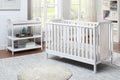 Brees Changing Table White Graystone White Gray Wood