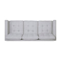 3 Seater Sofa Beige Fabric 3 Seat