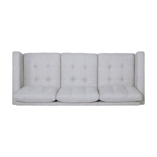 3 Seater Sofa Beige Fabric 3 Seat