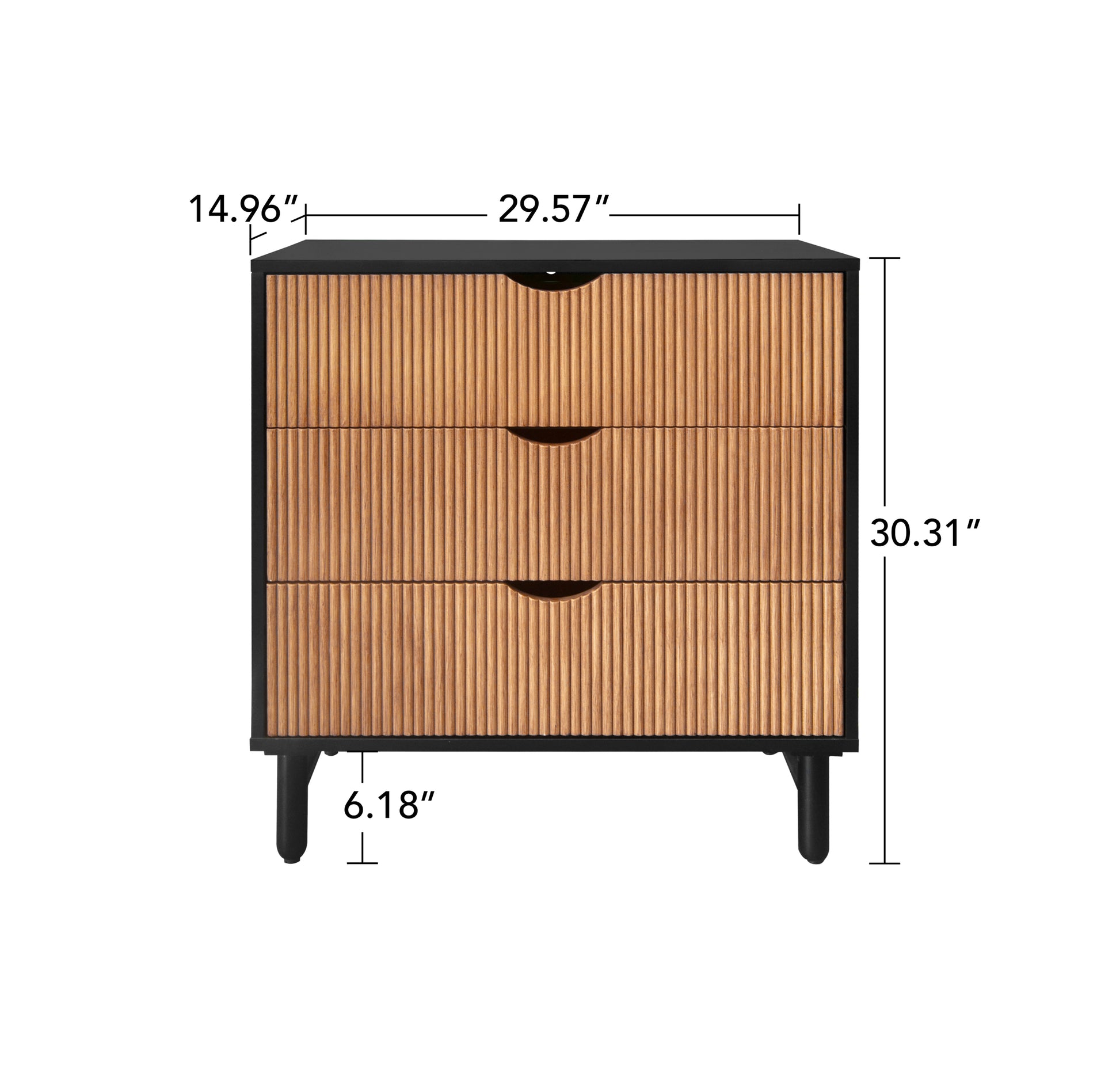 3 Drawer Cabinet, Suitable For Bedroom, Living