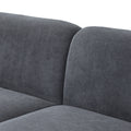 83.9''Upholstered Sofa For Living Room, Bedroom, And Apartments Grey Polyester 2 Seat