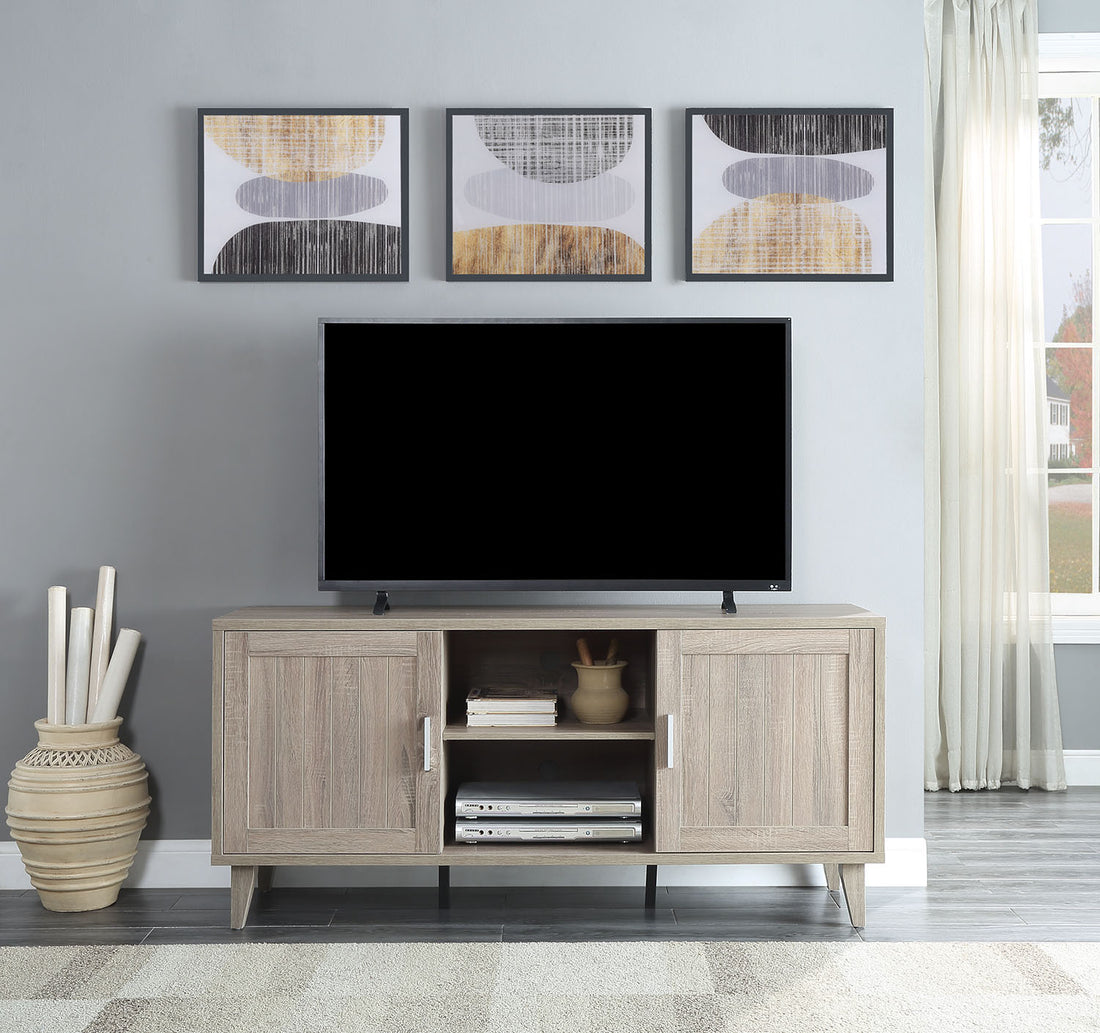 Briggs Modern 60 Inch Tv Stand For Tvs Up To 65 Inches, Stonewash Grey Finish Grey 60 69 Inches Mdf Mdf