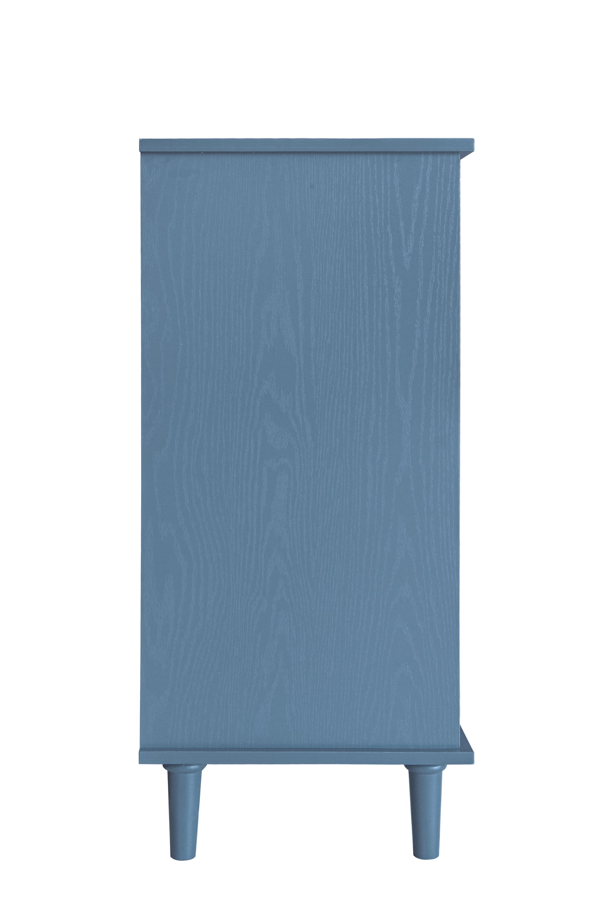 2 Door 2 Drawer Cabinet, American Furniture, Suitable For Bedroom, Living Room, Study Blue Mdf