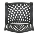 Cayman Arch Mesh I Chair Set Of 2 Black Aluminium