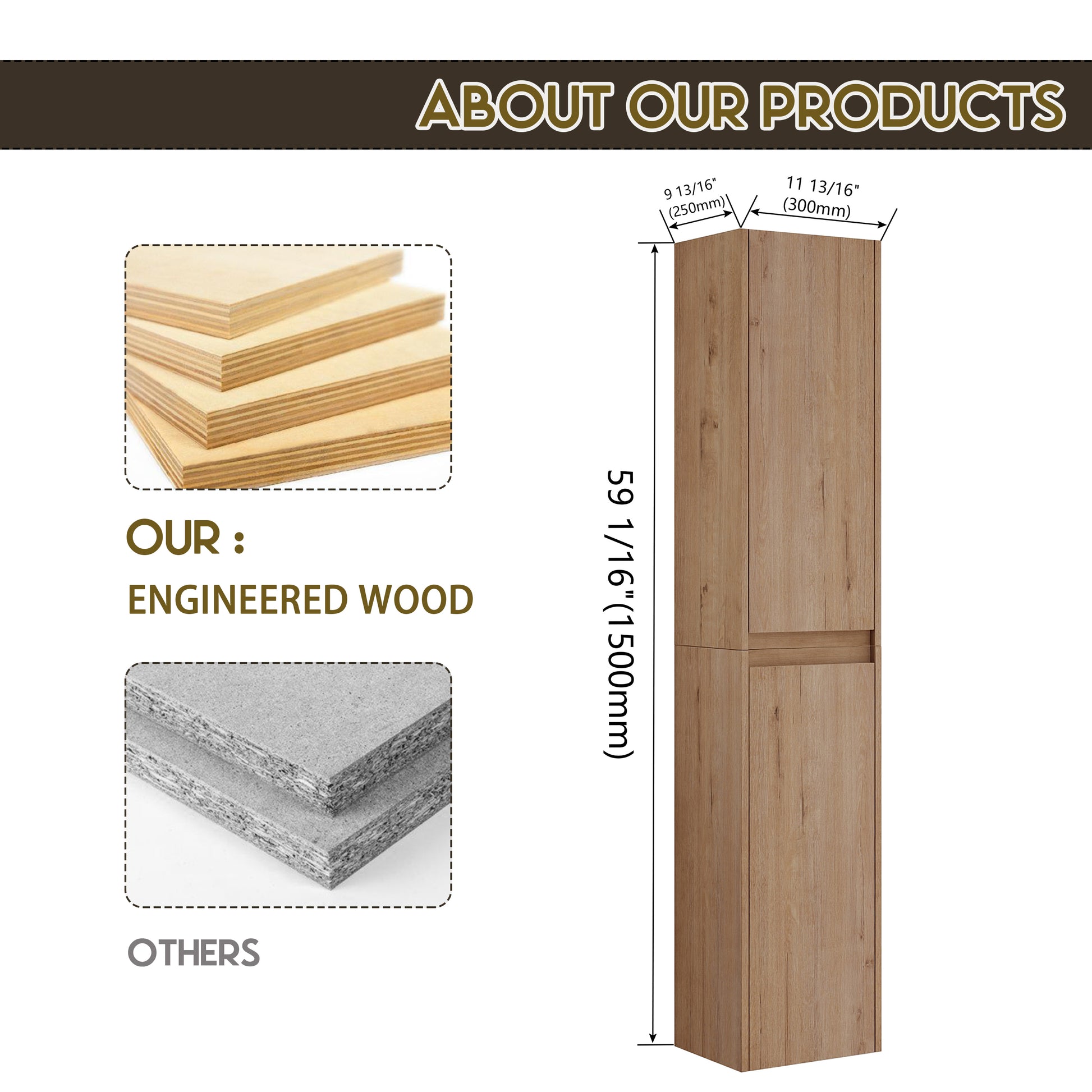 84" Wall Mounted Bathroom Vanity With Sink And Side Cabinet, Soft Close Doors,00112Imo 00636Imox2 0612Gwh Combination Cabinet Kd Packing Imitative Oak Bathroom Modern Plywood Plywood