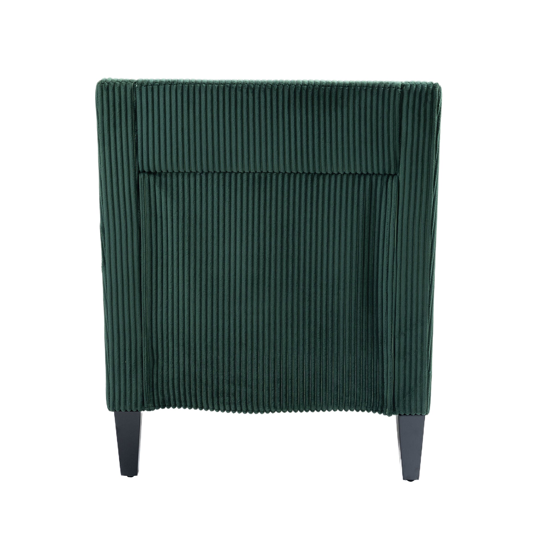Coolmore Modern Accent Chair,Upholstered Armchair With Scooped Arms For Bedroom,Apartment,Studio,Office,Waiting Room Emerald Corduroy Emerald Foam Corduroy