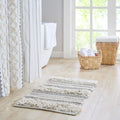 Woven Texture Stripe Bath Rug 22 X 58