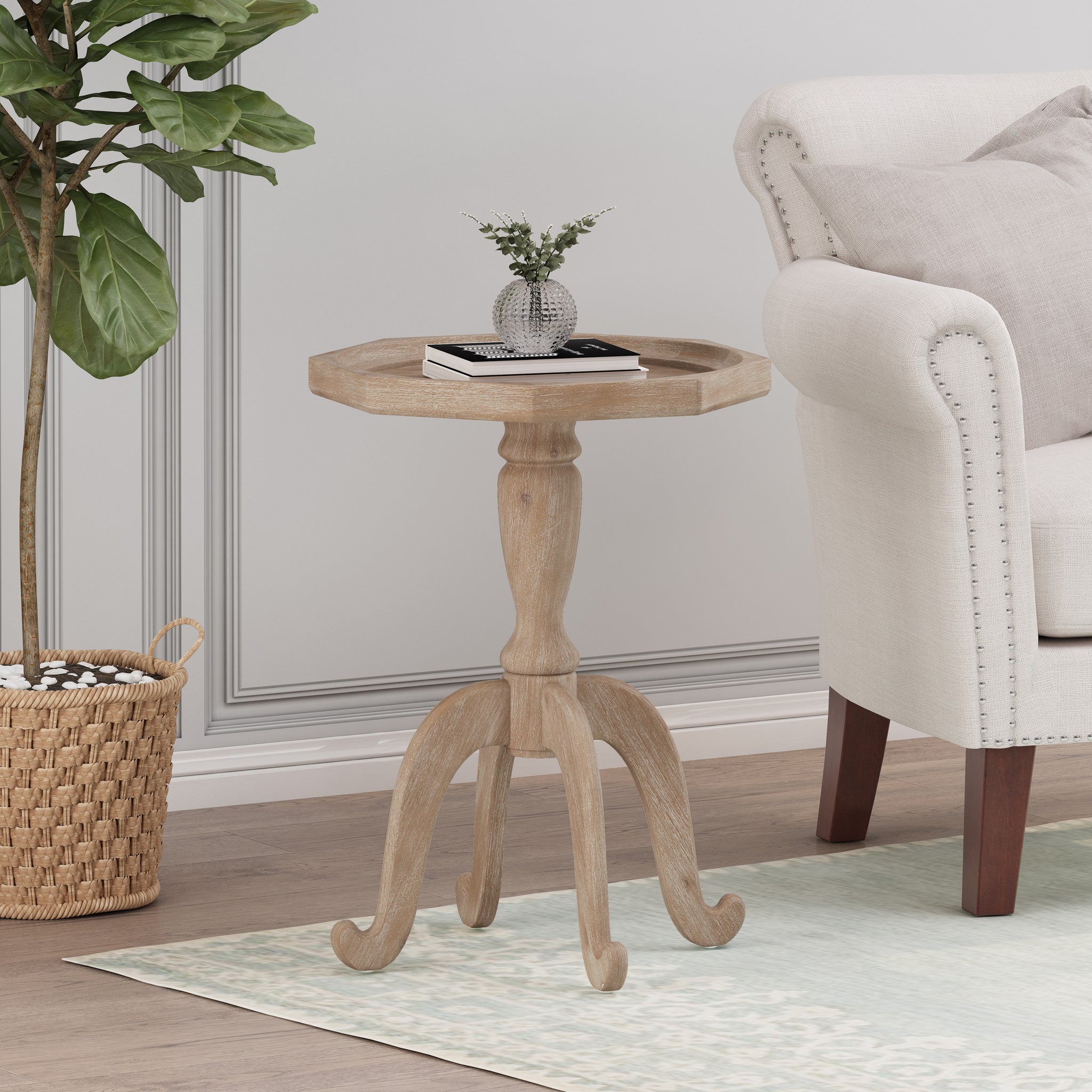 Accent Table Natural Mdf