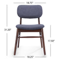 CHAIR Set of 2 charcoal-fabric