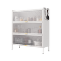 3 Tier Pantry Storage Cabinet Baker Racks For Kitchen With Storage Kitchen Pantry Storage Cabinet Microwave Rack Storage Rack White Modern Metal