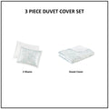 Duvet Cover Mini Set White Full Queen Queen Multicolor Cotton