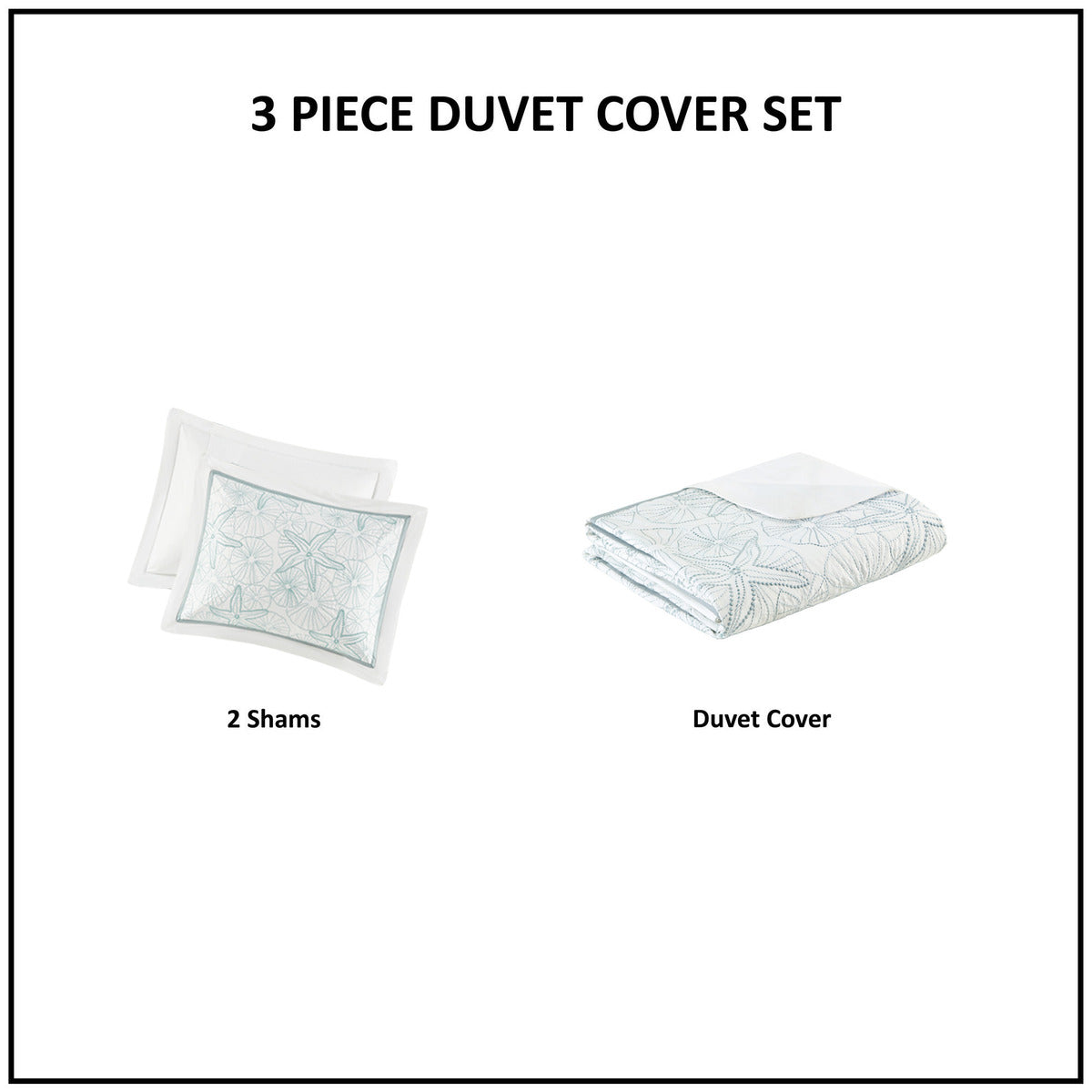 Duvet Cover Mini Set White Full Queen Queen Multicolor Cotton