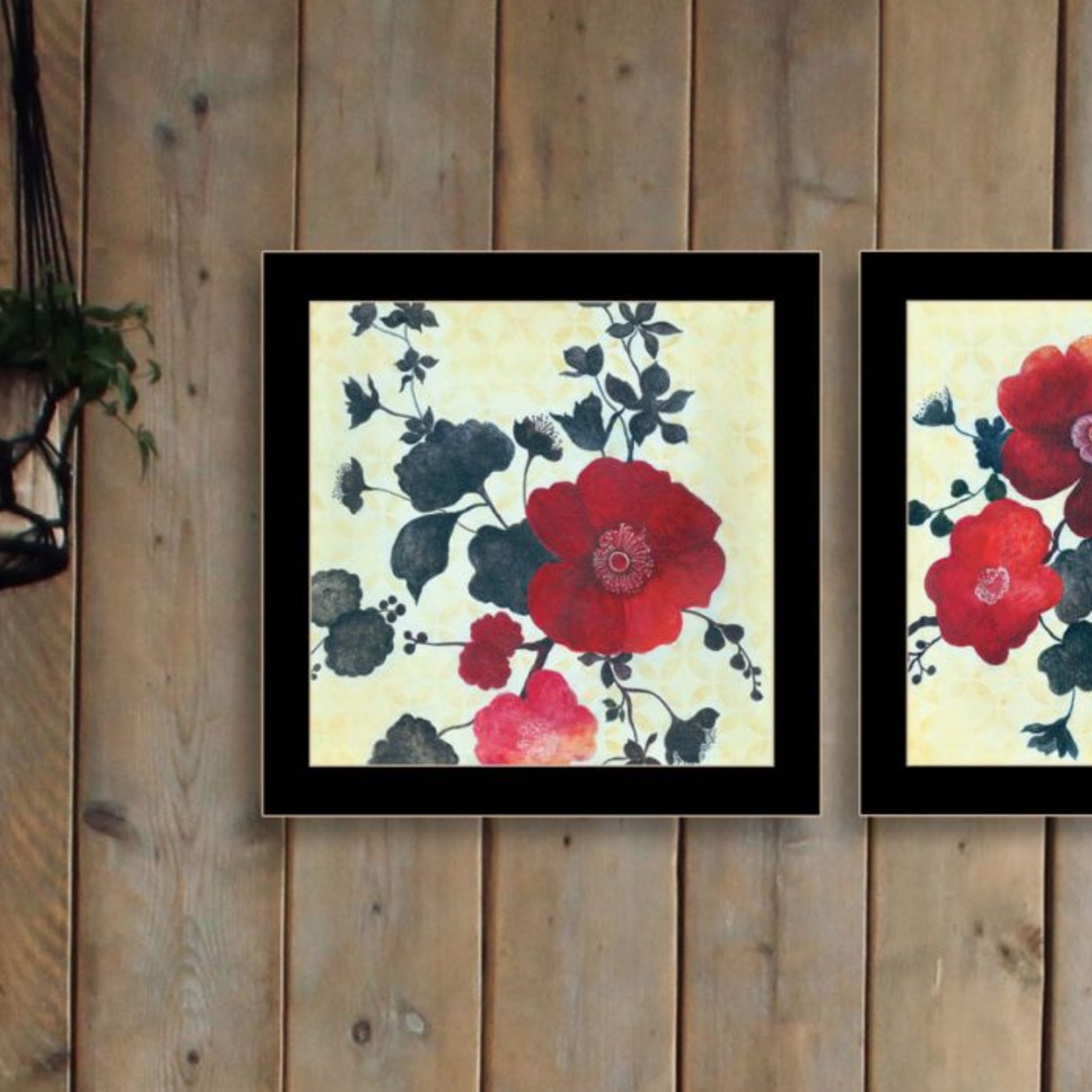 "Japanese Blossoms I" Framed Wall Art For Living Room, Wall Art Print For Home Decor, Bedroom Wall Art By Jg Studio Multicolor Wood Paper