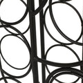 Wine Rack Black Metal