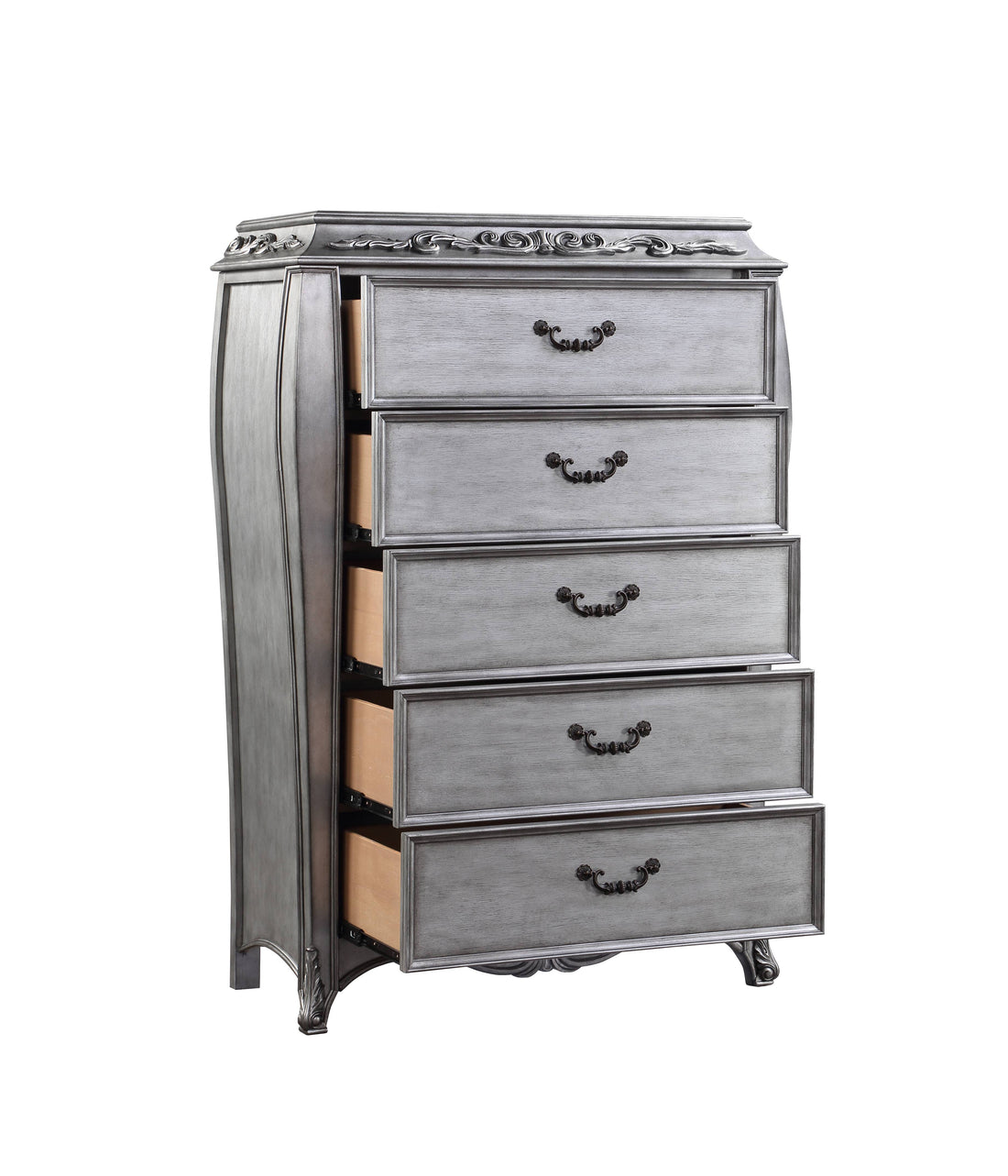 Leonora Chest, Vintage Platinum 22146 Silver Wood