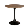 Walnut Circular Dining Table, 31.5 