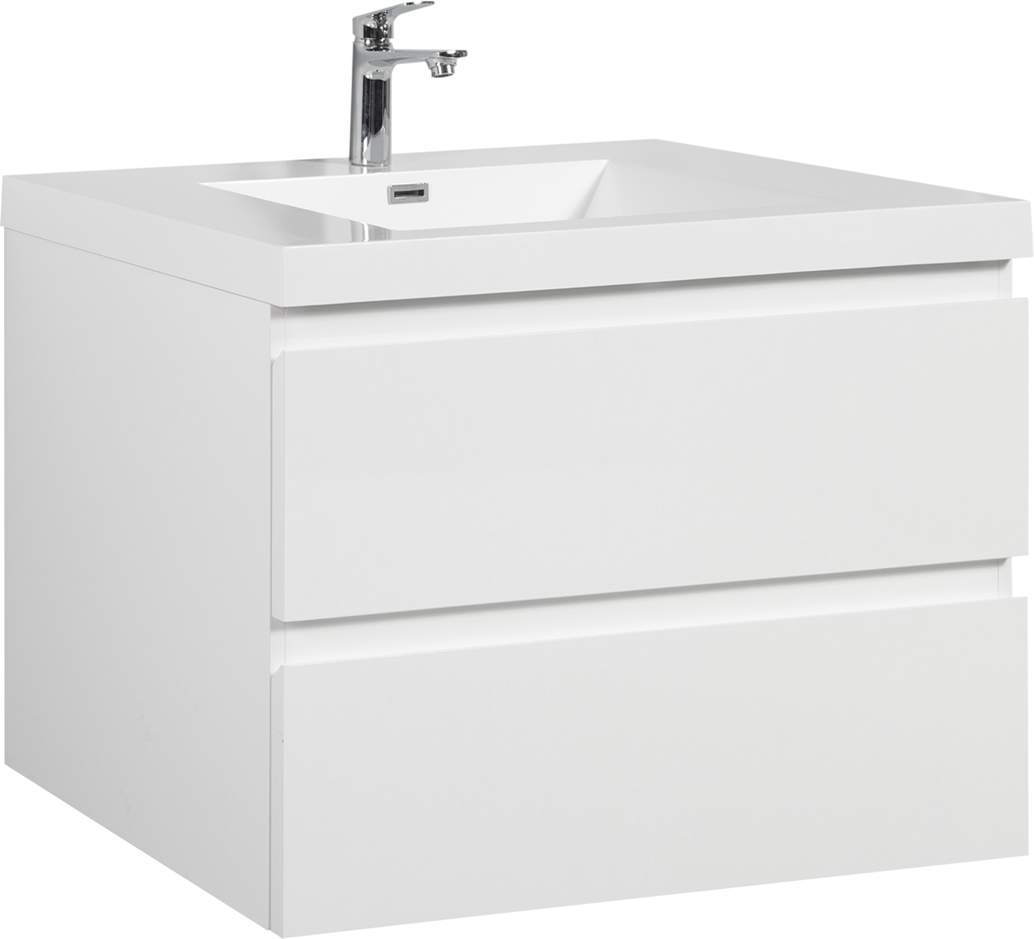 36" Floating Bathroom Vanity With Sink, Modern Wall Mounted Bathroom Storage Vanity Cabinet With Resin Top Basin And Soft Close Drawers, Glossy White 24V11 36Gw Glossy White Wood