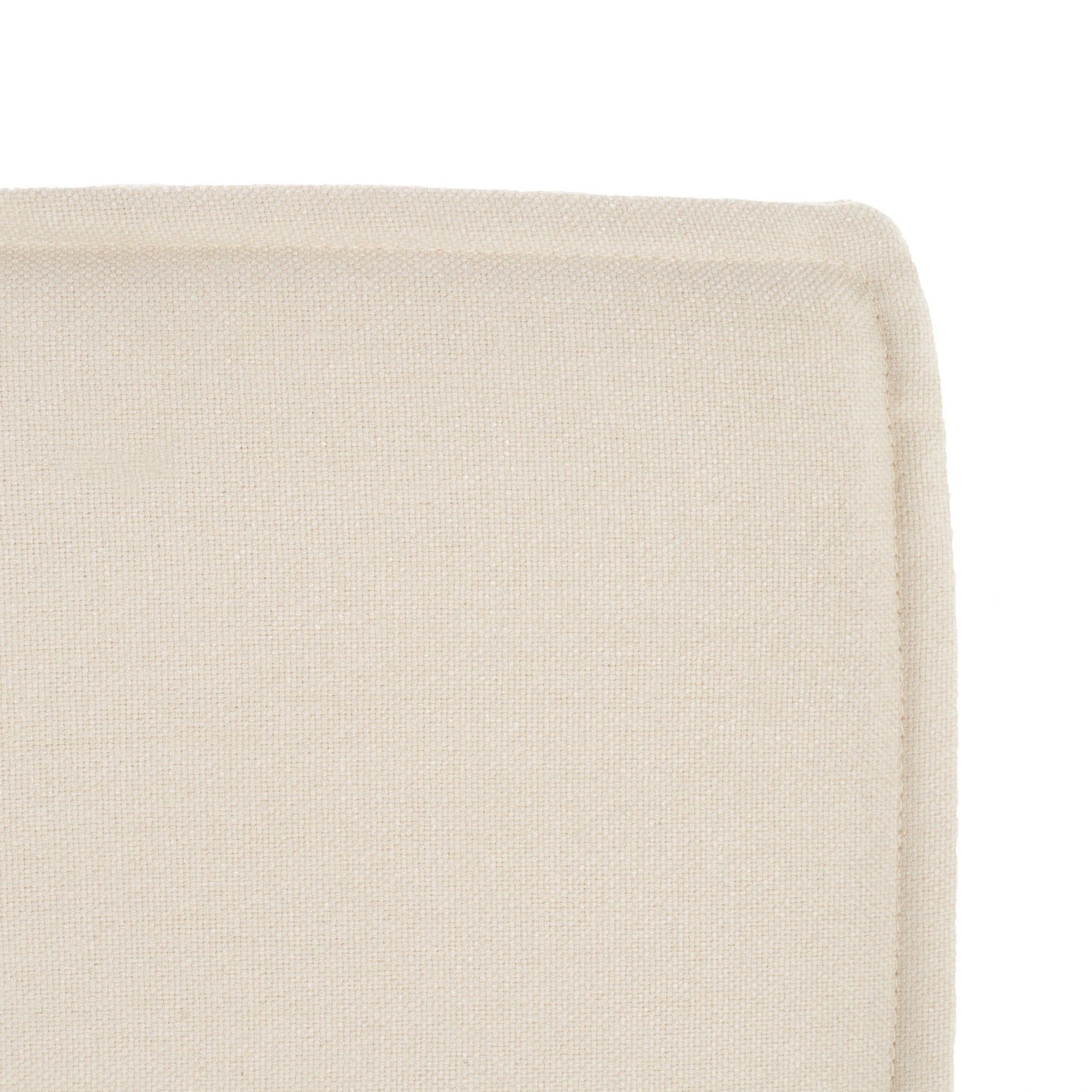 Ottoman Chair Ivory Fabric