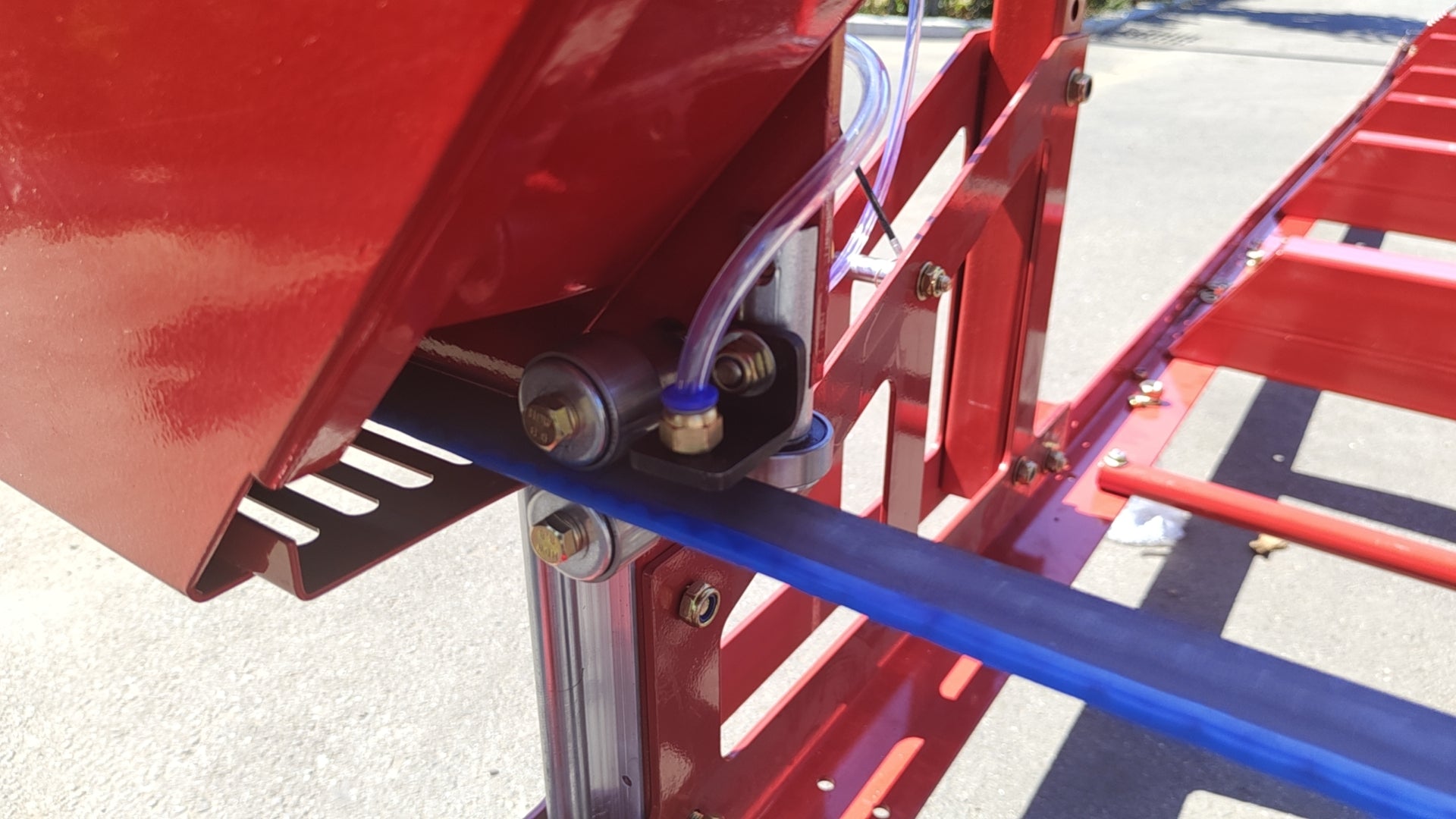 32" Portable Sawmill 15Hp 420Cc Rato Gas Engines With E Start Band Saw Red Iron