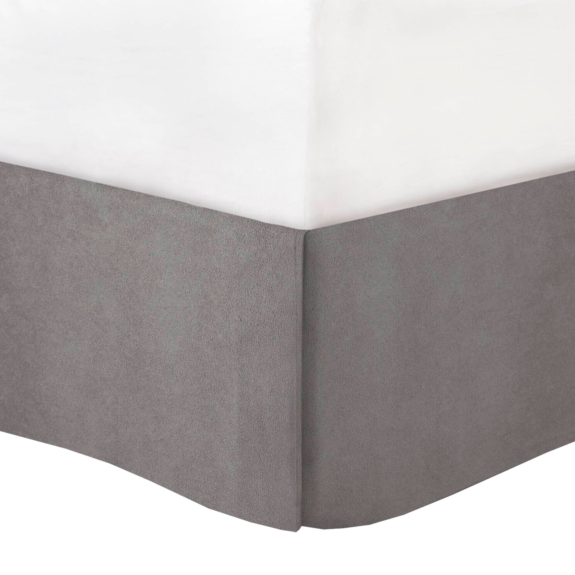 7 Piece Micro Corduroy Comforter Set Grey Queen Grey Polyester