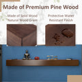 72'' Fireplace Mantel Wooden Wall Mounted Floating Shelf 8