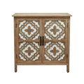 Hand Carved 2 Doors Accent Cabinet Traditional -