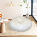 3 Ft Bean Bag Chairs For Adults Teens With Filling, Medium Bean Bag Sofa With Shredded Foam, Furniture Bag With Plush Fur Cover, Ivory White, 3 Foot White Plush