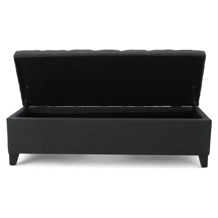 Glouster Storage Ottoman V2 Dark Gray Birch Fabric