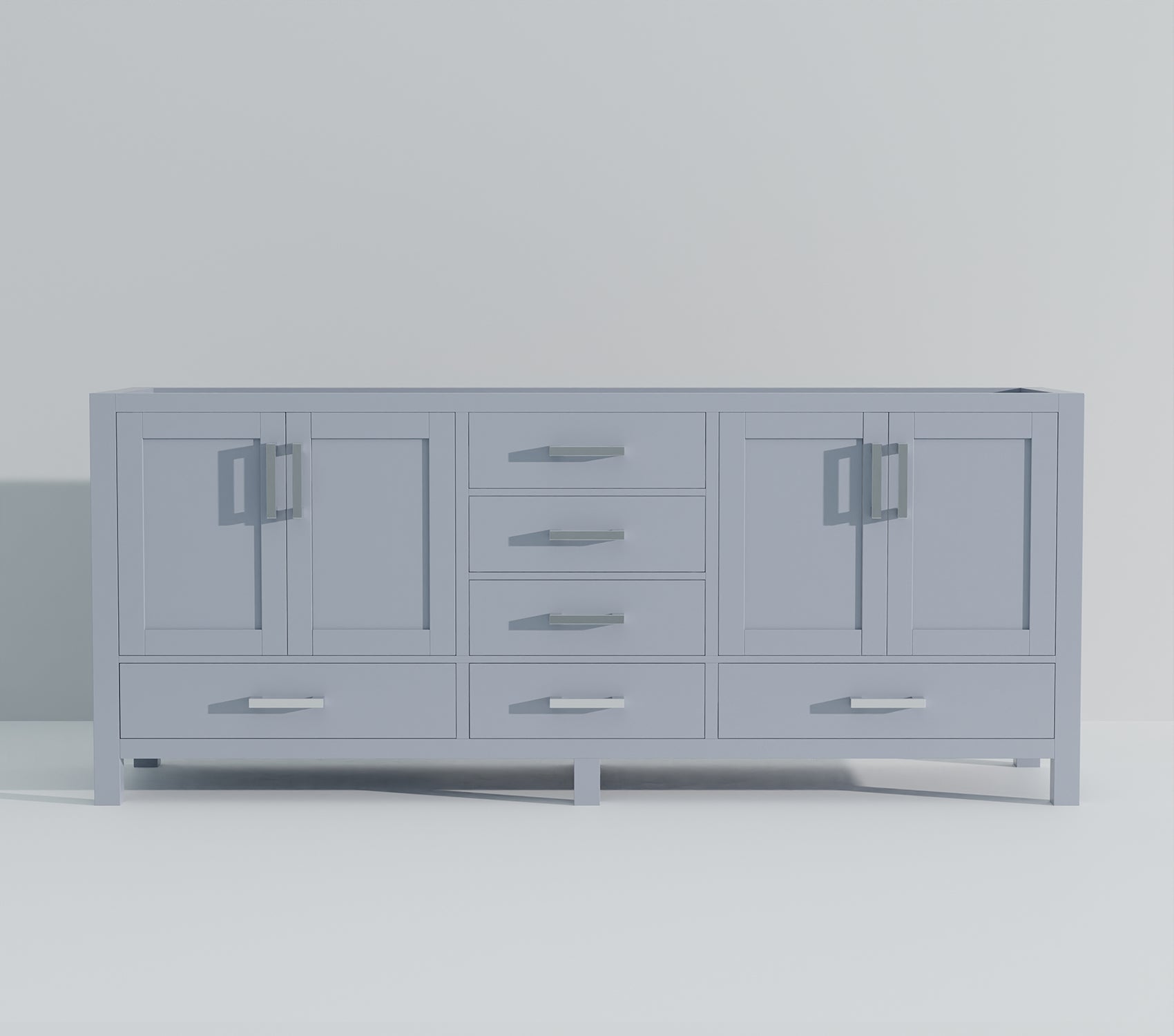 Dark Grey Double Bath Vanity 84 In. W X 22 In. D Dark Grey Plywood Wood